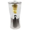 Tablecraft Silhouette Beverage Dispenser 3.5 Gallon 11.25"x11.25"x23.5" - Stainless Steel - NSF