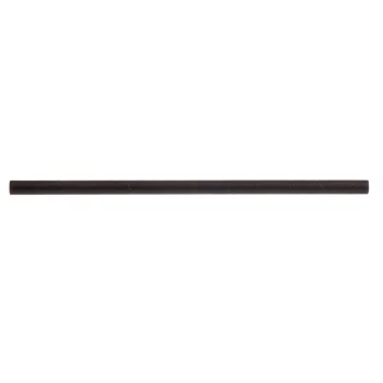 Tablecraft 7.75" (8mm) Straws Black .315"x.315"x7.75" - Paper Pack of 500 - Unwrapped - Set of 6