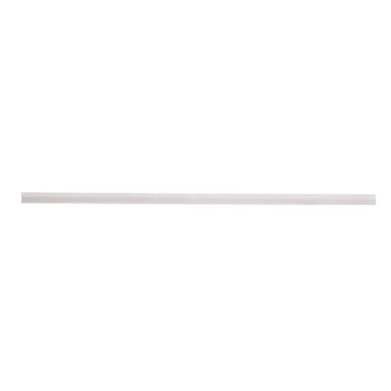 Tablecraft 7.75" (8mm) Straws White .315"x.315"x7.75" - Paper Pack of 500 - Individually Wrapped - Set of 6