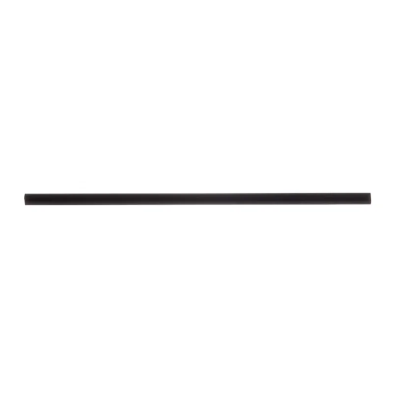 Tablecraft 5.75" (6mm) Cocktail Straws Black .236"x.236"x5.75" - Paper Pack of 500 - Unwrapped - Set of 6