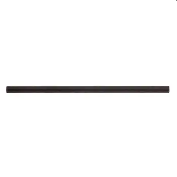 Tablecraft 7.75" (6mm) Straws Black .236"x.236"x7.75" - Paper Pack of 500 - Individually Wrapped - Set of 6