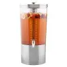 Tablecraft Upscale Beverage Dispenser 4.5 Gallon Clear 11"x13.5"x23.875" - Stainless Steel (14-1)