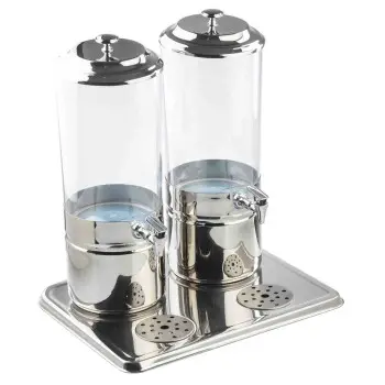 Tablecraft Double Beverage Dispenser 4 Gallon 14.375"x17.75"x21" - Polycarbonate (PC)