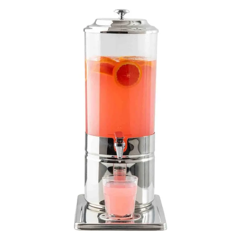 Tablecraft Single Beverage Dispenser 2 Gallon 14.375"x9"x21" - Polycarbonate (PC)