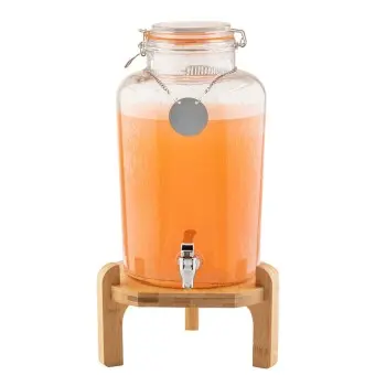 Tablecraft Rustic Country Beverage Dispenser 2.5 Gallon Clear 8.25"x10.5"x14" - Glass (Clear Soda Lime Glass)