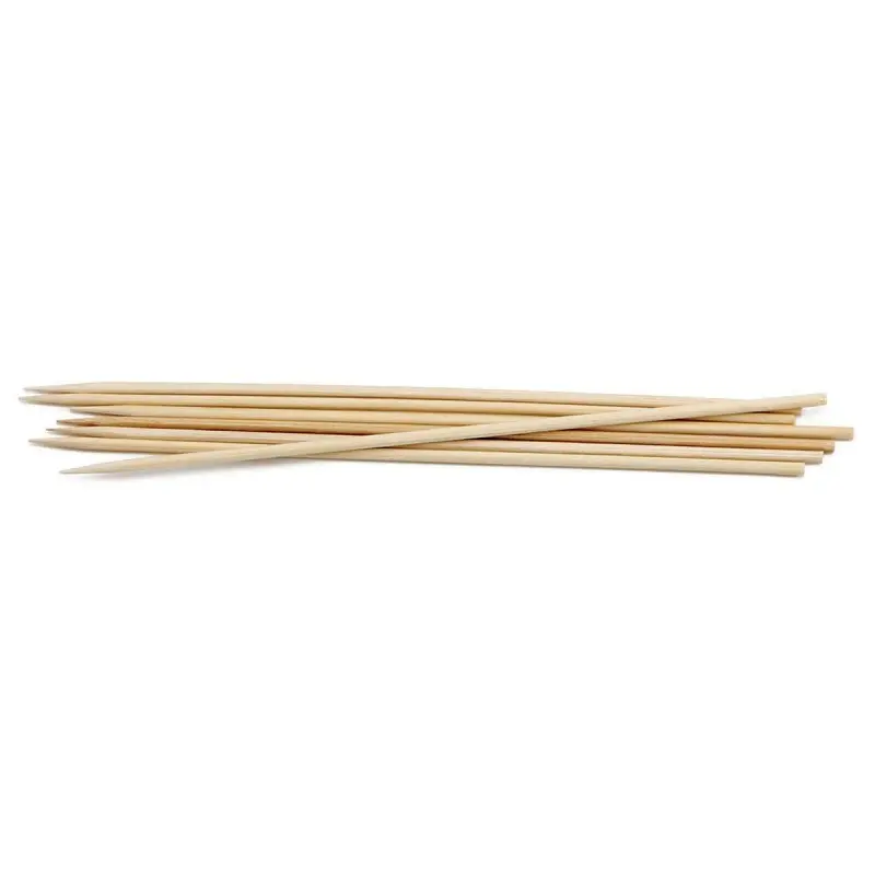 Tablecraft Skewer .118"x.118"x10" - Natural Bamboo Pack of 100 - Set of 10
