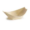 Tablecraft Mini Disposable Boat 1 Oz. 3.5"x2.25"x1" - Wood (Poplar) Pack of 50 - Set of 12