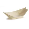 Tablecraft Small Disposable Boat 1.5 Oz. 4.5"x2.5"x1.25" - Wood (Poplar) Pack of 50 - Set of 12