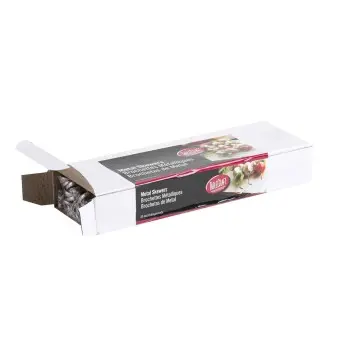 Tablecraft Oval Skewer 10"x.875"x.19" - Stainless Steel (200 Series) - Set of 60