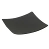 Tablecraft Square Disposable Dish Black 2.375"x2.375"x.1875" - Bamboo (Coated) - Set of 4