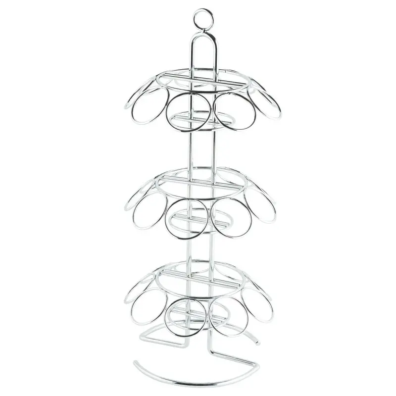 Tablecraft Cone Holder Oz. 7.37"x7.37"x16.625" - Chrome Plated (Over Steel) Holds 27 Disposable Cones Tablecraft Cone Holder Oz. 7.37"x7.37"x16.625" - Chrome Plated (Over Steel) Holds 27 Disposable Cones