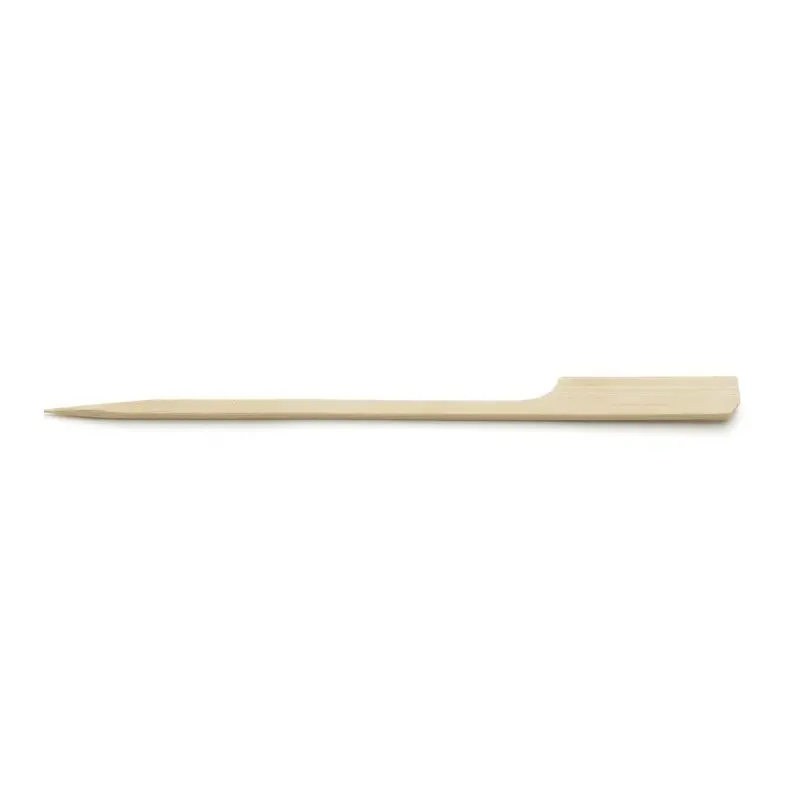 Tablecraft Paddle Picks - Allergy .34375"x.09375"x4.75" - Natural Bamboo Pack of 100 - Set of 12