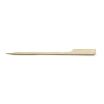 Tablecraft Paddle Picks 7"x.375"x.11" - Natural Bamboo Pack of 100 - Set of 12