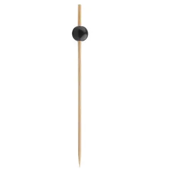 Tablecraft Ball Pick Black .4375"x.4375"x4.5" - Combo: Bamboo & Pinewood Pack of 100 - Set of 12
