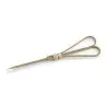 Tablecraft Heart Loop Pick 1.125"x.09375"x4.625" - Natural Bamboo - Set of 12
