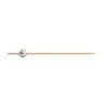 Tablecraft Ball Pick Silver .4375"x.4375"x4.5" - Natural Bamboo - Pack of 100 - Set of 12
