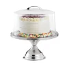 Tablecraft Cake Stand With Cover 12.875"x12.875"x13.5" - Stainless Steel (200 Series)