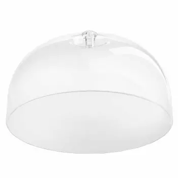 Tablecraft Round Cake Dome Clear 11.125"x11.125"x6.25" - Styrene Acrylonitrile (SAN)