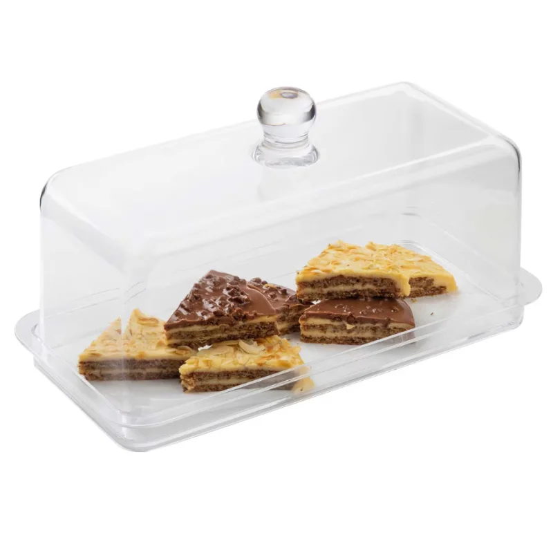 Tablecraft Rectangular Cake Cover Clear 13.5"x6"x7.75" - Styrene Acrylonitrile (SAN)