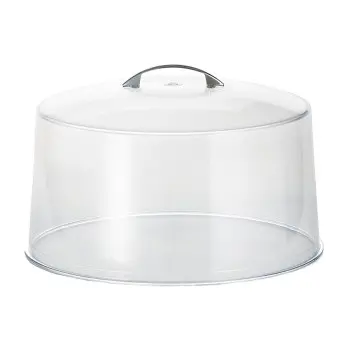 Tablecraft Cake Cover With Handle 12"x12"x7.5" - Polystyrene (Generic Prime) Assembled - Set of 6