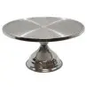 Tablecraft Cake Stand 12.875"x12.875"x6.75" - Stainless Steel (200 Series) Unassembled