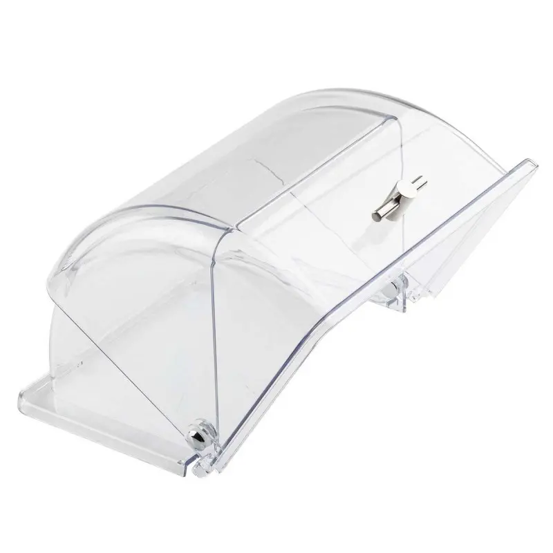 Tablecraft Rectangular Half Size Cover Clear 11"x13.5"x7.5" - Polycarbonate (PC) Fits Half Size Crates