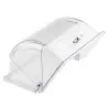 Tablecraft Rectangular Half Size Cover Clear 11"x13.5"x7.5" - Polycarbonate (PC) Fits Half Size Crates