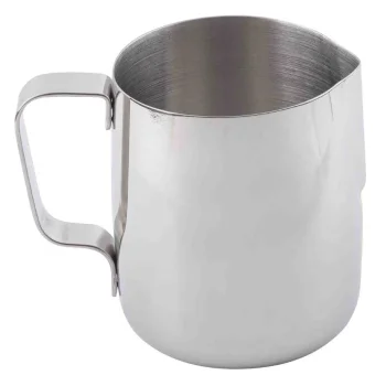Tablecraft Frothing Cup 24 Oz. 5"x3.625"x4.25" - Stainless Steel (203 EZ)