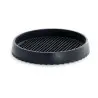 Tablecraft Round Drip Tray Black 6.8125"x6.8125"x1.0625" - Thermo Plastic Rubber (TPR)