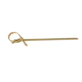 Tablecraft Knot Pick 1"x.25"x3.5" - Natural Bamboo - Set of 12