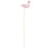 Tablecraft Decorative Picks - Flamingo .625"x.25"x4.5" - Combo: Bamboo & Pinewood Pack of 100 - Set of 12