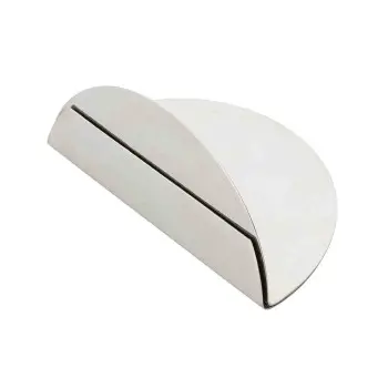 Tablecraft Half Moon Card Holder 3.5"x2"x1.5" - Stainless Steel (200 Series)