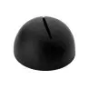 Tablecraft Round Card Holder Black 1.8"x1.8"x1.125" - Black Powder Coated Steel - Hammered Pattern