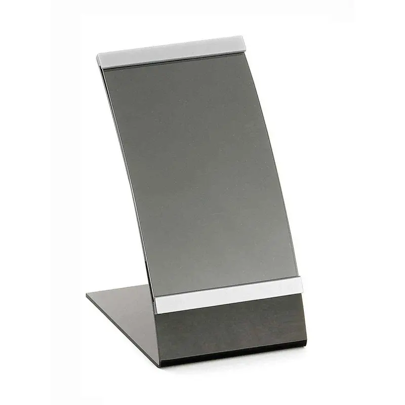 Tablecraft Curved Menu Holder Clear 4.0625"x4.625"x7" - Acrylic Fits 4x6+ sheet