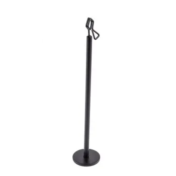 Tablecraft Card Holder Black 2.2"x2.2"x12" - Powder Coated (Over Metal - Black)