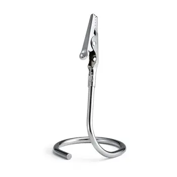 Tablecraft Round Card Holder 2"x2"x3.5" - Chrome Plated (Over Steel)