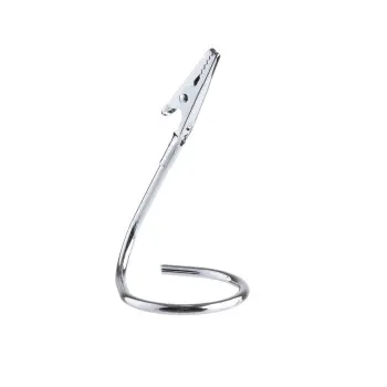 Tablecraft Round Card Holder 2"x2"x3.5" - Chrome Plated (Over Steel)