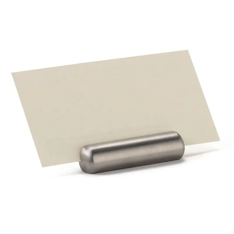 Tablecraft Card Holder 2.125"x.5625"x.5" - Stainless Steel (200 Series)