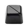 Tablecraft Square Card Holder Black 2"x2"x1.375" - Stainless Steel Hammered Texture