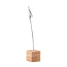 Tablecraft Square Card Holder 1"x1"x5.5" - Natural Bamboo - Set of 12