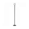 Tablecraft Card Holder Black 2.75"x2.75"x18.375" - Black Powder Coated Steel
