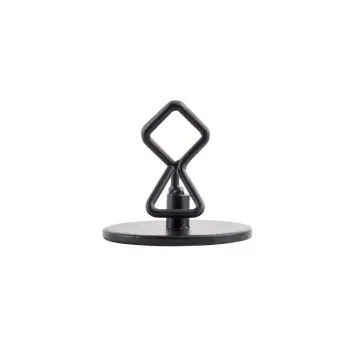 Tablecraft Card Holder Black 2"x2"x2" - Powder Coated (Over Metal - Black)