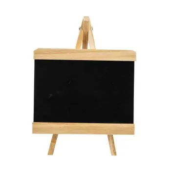 Tablecraft Tabletop Board Sign 7"x6.5"x9.5" - Wood (Paulownia) - 7 x 4.5" Chalkboard
