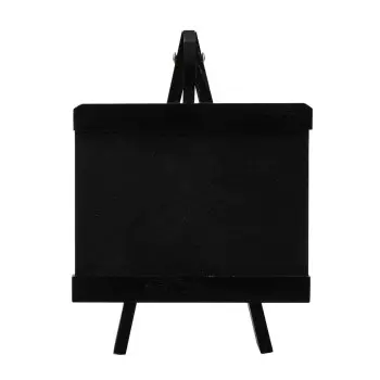 Tablecraft Tabletop Board Sign Black 7"x6.5"x9.5" - Wood (Painted) - 7 x 4.5" Chalkboard