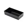 Tablecraft Simple Solutions Third Size Straight-Sided Bowl 3.25 Qts Black 12.75"x6.375"x3" - Melamine