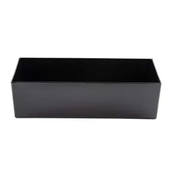 Tablecraft Simple Solutions Third Size Straight-Sided Bowl 3.25 Qts Black 12.75"x6.375"x3" - Melamine