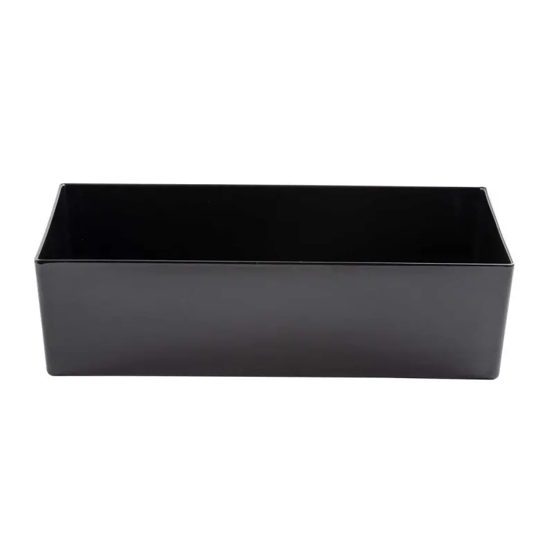Tablecraft Simple Solutions Third Size Straight-Sided Bowl 3.25 Qts Black 12.75"x6.375"x3" - Melamine