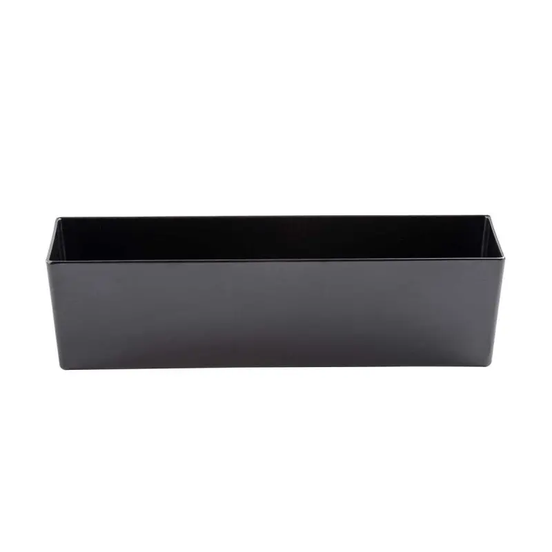 Tablecraft Simple Solutions Half Long Straight-Sided Bowl 5 Qts Black 19"x6.375"x3" - Melamine