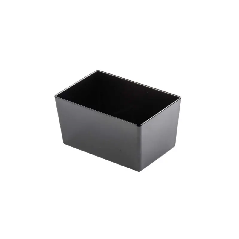 Tablecraft Simple Solutions Half Size Straight-Sided Bowl 5.25 Qts Black 12.75"x9.5"x3" - Melamine