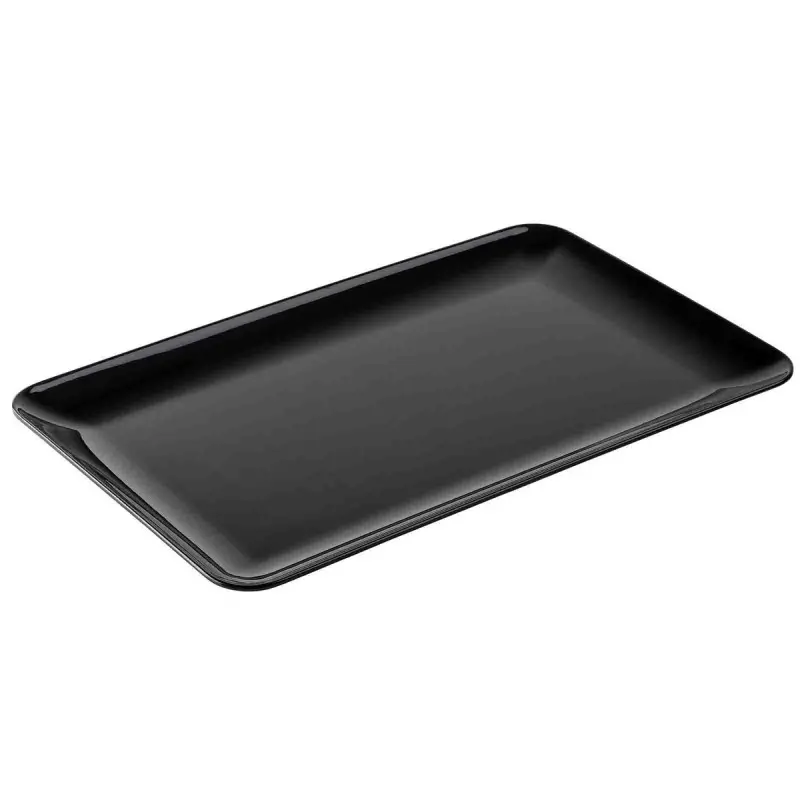 Tablecraft Sierra Collection Rectangular Serving Platter Black 21"x13"x1.25" - Melamine Tablecraft Sierra Collection Rectangular Serving Platter Black 21"x13"x1.25" - Melamine